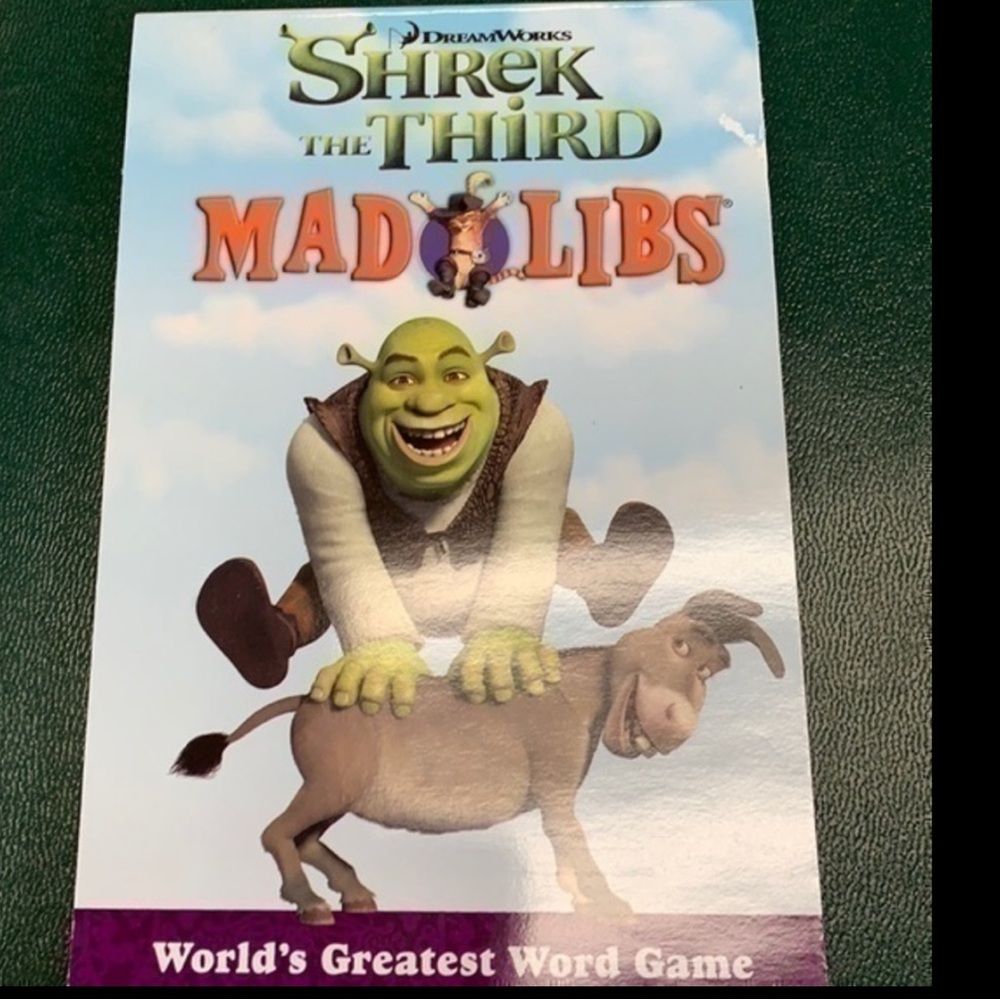 Disney Shrek Mad Libs Book